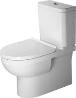 Duravit Stand-WC-Kombination BASIC DURASTYLE rimless, tief, 365 x 650 mm, Abgang Vario weiß