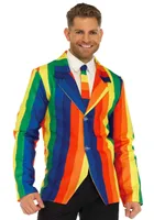 Rainbow Clown Suit, Größen:S, Farbe:MULTICOLOR