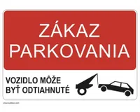 Zákaz parkovania, odťah
