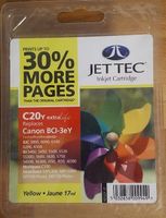 Jet Tec Tinte kompatibel zu Canon BCI-3Y gelb