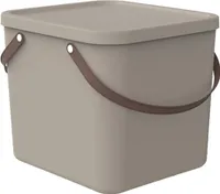 Rotho Aufbewahrungsbox 40L Albula - Kunststoffbox mit Deckel - Stapelbox 39,5 x 38,0 x 34,0 cm - Plastikbox Ordnungsbox Allzweckkiste