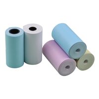 Aibecy 5pcs Color Thermal Paper Roll Set 57x30mm/2.17x1.18in Photo Picture Receipt Memo Printing Compatible with Peripage/Paperang Pocket Printer Instant Photo Printer