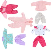 Eddy Toys Puppenkleidung - 8 Stück - Baby Doll - 40-45 CM - Multicolour