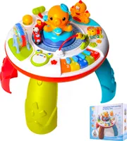 MalPlay interaktiver Lehrtisch Licht & Sound  Baby erstes Keyboard Musikspielzeug Babyspielzeug  für Kinder ab 18 M pädagogisch