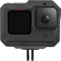 Schutzgehäuse Schutzrahmen Cage Passend für GoPro Hero 9 10 & 11 2 Hot-Shoe-Anschlüsse Schieberahmen Aluminium
