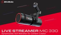 AVerMedia Mikrofon, Live Streamer Mic, XLR (AM330)