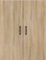 vidaXL Nástenná skriňa Sonoma dub 69,5x34x90 cm odvodený výrobok z dreva