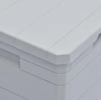 vidaXL Garten-Aufbewahrungsbox 90 L Hellgrau