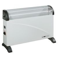 Clatronic KH 3077 Konvektor Heizung, mobile Wärme, 3 Heizstufen (750/1250/2000 Watt), stufenlos regelbarer Thermostat, komfortable Tragemulden, geräuscharm