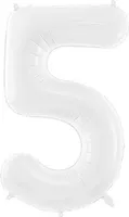Balon foliowy 5 86cm biały