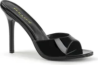 CLASSIQUE-01 Damen Slipper von Pleaser, Schwarz Lack , EU 43, US 13