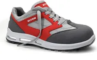 Elten Travis grey Low ESD S2, Farbe:grau/rot, Schuhgröße:43 (UK 8.5)