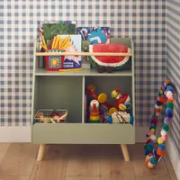 sweeek - Aufbewahrungsmöbel für Kinder, 2 Fächer - Grün