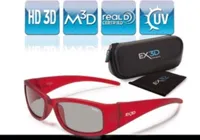 okulary polaryzacyjne 3D dla dzieci czerwone
