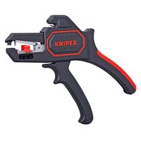 Knipex 126-2180SB Abisolierzange 0,2-6qmm, schwarz/rot