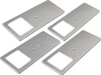 kalb |  LED Unterbauleuchten silber 5W- sehr flache Küchenleuchte mit Touch-Dimmfunktion Einbaustrahler Einbauspot