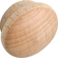 Holzabdeckkappe ø 16 mm, Zapfen ø 12 mm, Zapfenlänge 4 mm, Buche roh