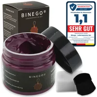 Binego® Lederreparaturset Leder & Kunstleder Reparatur Set | Lederreparatur Flüssigleder Lederfarbe Reparieren Reparaturset Aufbereitung Bordeaux Rot