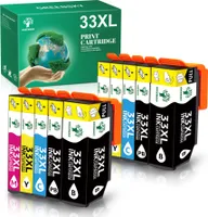 10pk kompatible Tintenpatrone ersetzt für Epson 33XL XP-7100 XP-540 XP-530 XP-640 XP-630 XP-830 XP-645 Photo Schwarz Schwarz Cyan Magenta Gelb
