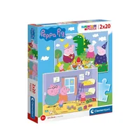 Puzzle 2x20 dílků Prasátko Peppa