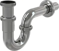 alcadrain Röhrengeruchverschluss „U“ für die Waschbecken DN32 mit einer Überwurfmutter 5/4", Metall