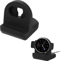 kwmobile Kabellose Ladestation kompatibel mit Huami Amazfit GTR Mini Halterung - Ladeständer-Halter für Smartwatch - Fitnesstracker Halter - Schwarz