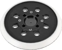 Trade-Shop Klett 8+4-Loch Schleifteller / Haftteller / Stützteller 125mm kompatibel mit Bosch Exzenterschleifer ersetzt 2 609 004 175