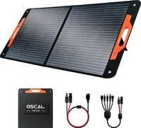 OSCAL PM100 Faltbares Solarpanel 100W Mobile Solaranlage für Powerstation Solarspeicher Solargenerator, IP65 Wasserdicht