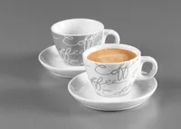 Ritzenhoff a Breker Cornello šedá sada šálků na espresso 4dílná sada