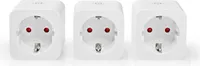 Nedis SmartLife Smart plug - Wi-Fi - IP21 - Měřič výkonu - 3680 W - Typ F (CEE 7/7) - 0 - 55 °C - Android / IOS - Bílá - 3 kusy