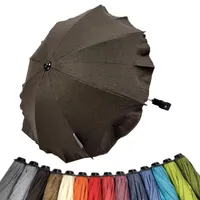 Kinderwagen Sonnenschirm, Universal Regenschirm mit Klemme, verstellbarer  UV-Schutz Kinderwagen Sonnenschutz, wasserdichter Regenschirm für Trolley,  Fahrrad, Rollstuhl