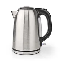 Wasserkocher | 1.7 l | Edelstahl | Schwarz / Silber | Um 360 Grad drehbar | Verdecktes Heizelement | Strix® Controller | Boil-dry protection