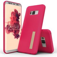 Urcover® Samsung Galaxy S8 Plus Handy Schutz-Hülle Ultra Slim Stand-Funktion Soft Back-Case mit Ständer | flexible federleichte TPU Silikonhülle Schutz-Cover Schale Pink
