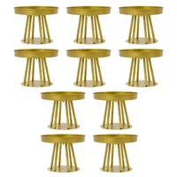 10Pcs Blumenständer Rund Blumenregal Pflanzenregal Hochzeit Decor (Durchmesser:20cm Höhe:15cm)
