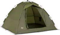 Lucx Ruck-Zuck Pop-Up Angelzelt für 1–2 Mann – leichtes Bivvy Karpfenzelt mit herausnehmbarer Bodenplane, wasserdicht & schnell aufgebaut