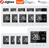 15X Tuya ZigBee Digitální pokojový termostat LCD Termostat, nástěnný termostat pod omítku pro podlahové vytápění, kompatibilní s Amazon Alexa a Google Home
