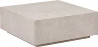 Home Deluxe - Couchtisch Amiri XL - Farbe: Beige, Größe: 95 x 95 cm, MDF Platte, bereits fertig montiert I Wohnzimmertisch Beistelltisch Sofatisch