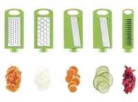 FeelGlad Gemüsehobel Obstreibe, Apfelreibe Kunststoff mit Behälter
