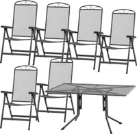 Siena Garden Elda Set 7tlg Klappsessel+ Tisch