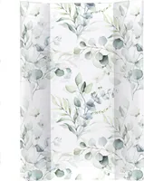 Rotho Babydesign Keil-Wickelauflage, Ab 0 Monate, Natural Leaves, 20099 0001 DE
