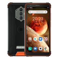 Blackview BV6600 IP68 Wasserdicht 8580mAh Robuste Smartphone Octa Core 4GB + 64GB 5.7" FHD Handy 16MP Kamera NFC Android 10, Orange