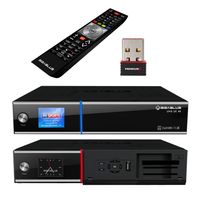 GigaBlue UHD UE 4K SAT TV Linux Receiver 2x DVB-S2 FBC Twin Tuner 4x PiP CI SmartCard SAT - MINI W-Lan Stick 150 Mbit