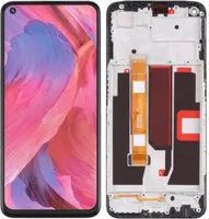 LCD displej a dotykové sklo, náhradní displej pro Oppo A74 5G CPH2197 (LTPS) s rámečkem, náhradní díly pro smartphone