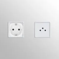 kwmobile 2x Reiseadapter Schweiz Typ-J - Reise Adapter Reisestecker Schuko EU zu Typ J Steckdose in z. B. Schweiz - Stromadapter Urlaub Weiß