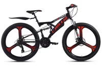 CHILLIZ Mountainbike Fully 26 Zoll MAG.01 schwarz-rot Rahmenhöhe 42 cm 21 Gänge Mag wheel mech. Scheibenbremse
