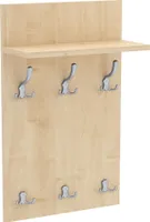 AKKE Ahorn Garderobenpaneel MIDI - ALU haken BxH: 50x90 cm