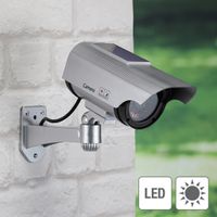 Solar Sicherheitskamera Kamera Attrappe Dummy Fake Überwachungskamera mit LED