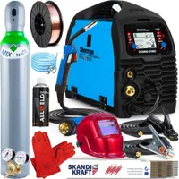 Sherman DIGIMIG 210 XS - Vollsynergisches 200A MIG MAG Schweißgerät Multi - MMA, WIG DC und Punktschweißen - Set Professional-Plus
