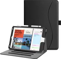 Fintie Hülle für iPad Mini 5 2019 / iPad Mini 4. Generation - [Eckenschutz] Multi-Winkel Betrachtung Folio Stand Schutzhülle mit Dokumentschlitze, Auto Schlaf/Wach, Schwarz