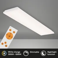 LED Leuchten Direkt Deckenleuchte Canvas weiß